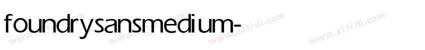 foundrysans medium字体转换